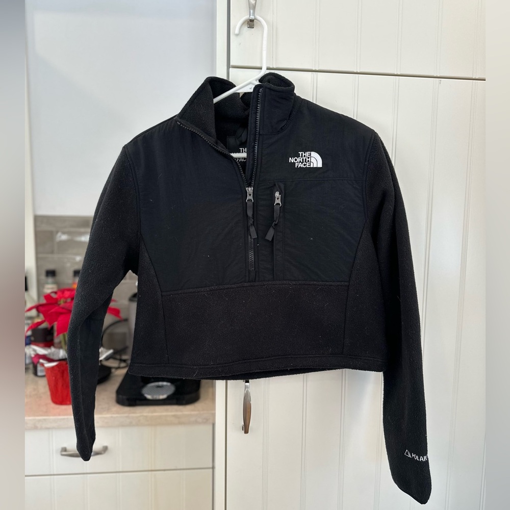 The North Face Black Crop Fleece